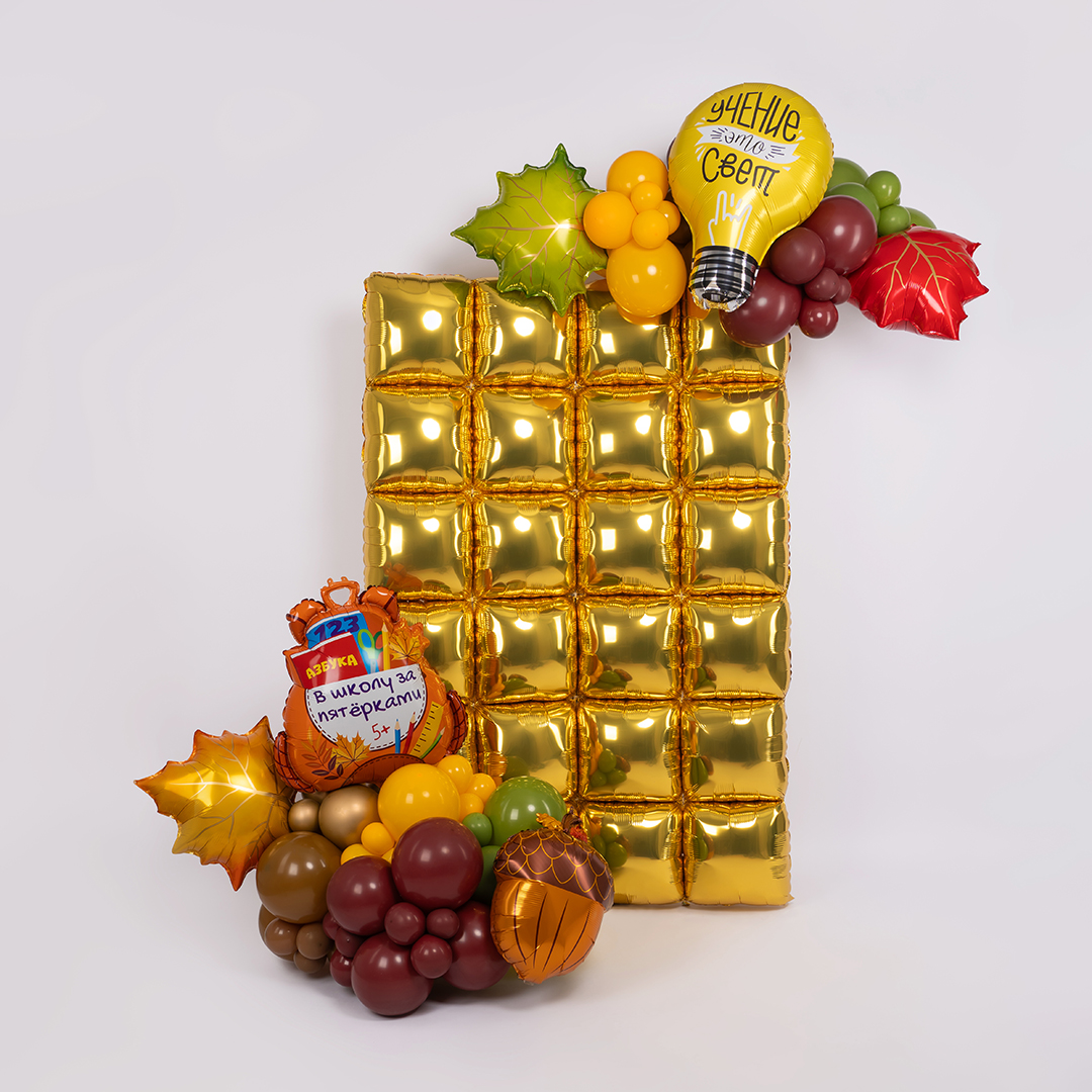 Шар (24''/61 см) Фигура, Кленовый лист, Красный, 1 шт. в уп.